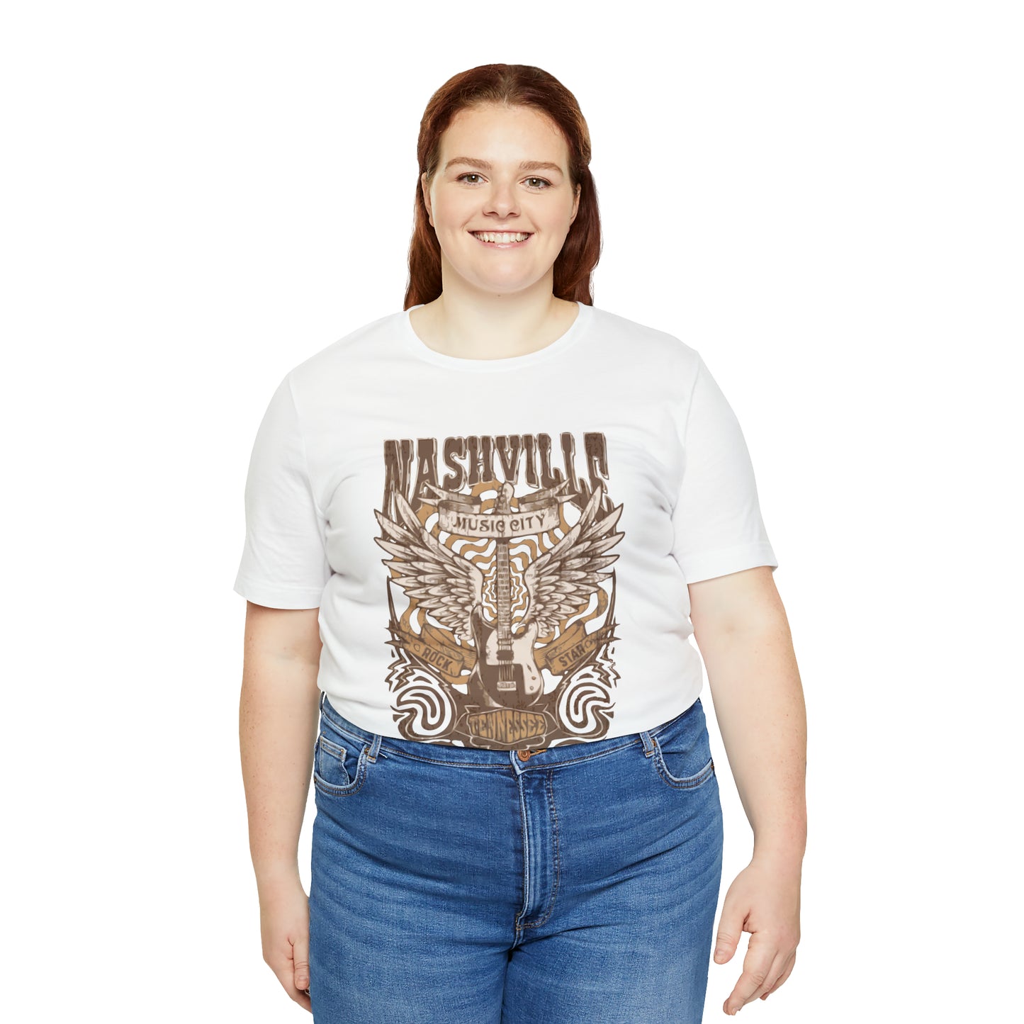 Nashville Music City Unisex Jersey Short Sleeve Tee