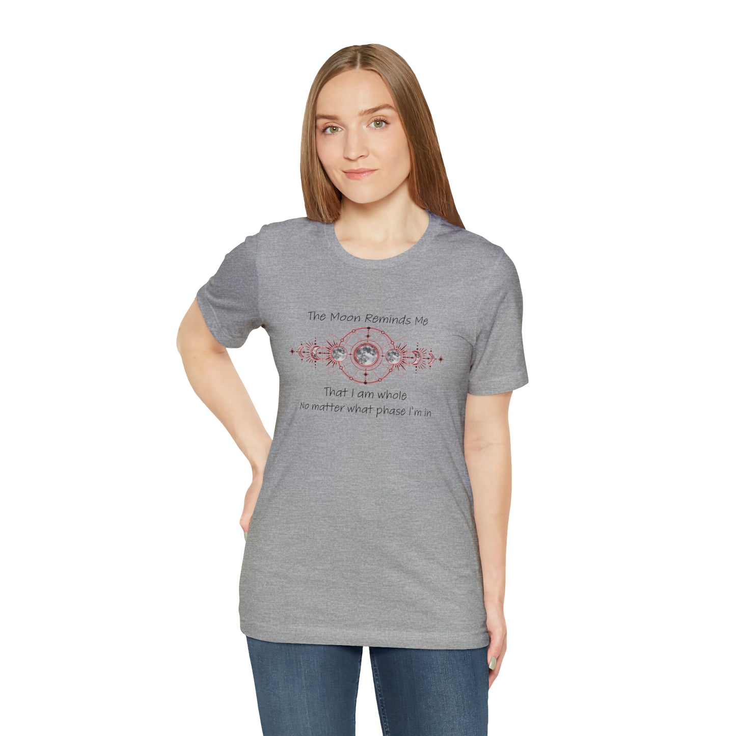 Moon Phase Inspirational Unisex Jersey Short Sleeve Tee