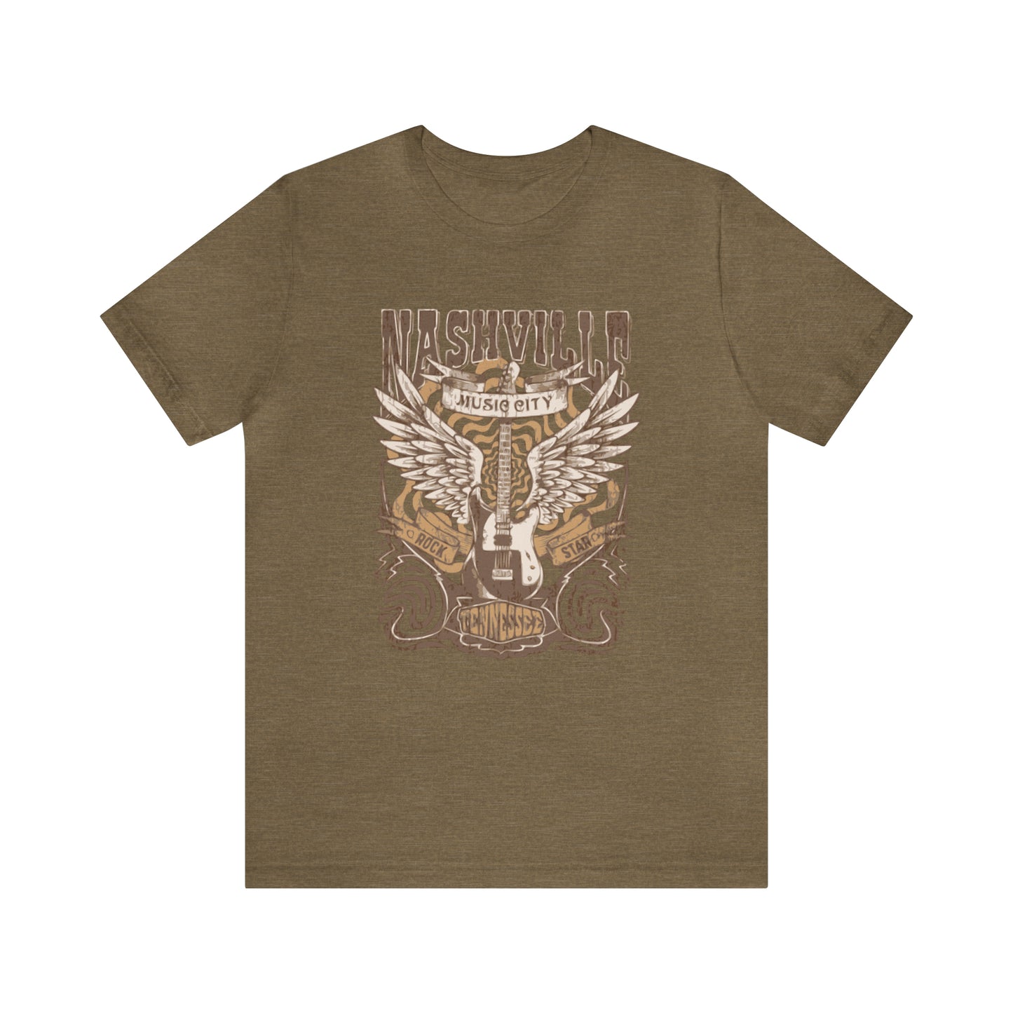 Nashville Music City Unisex Jersey Short Sleeve Tee