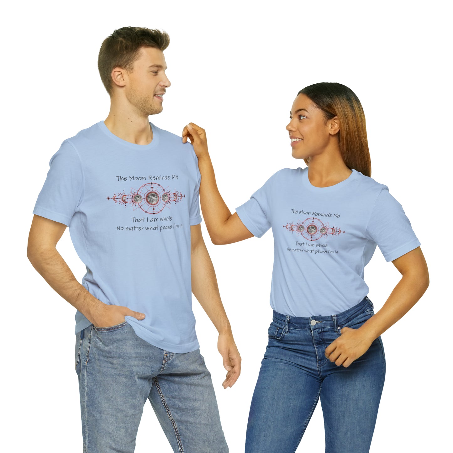 Moon Phase Inspirational Unisex Jersey Short Sleeve Tee