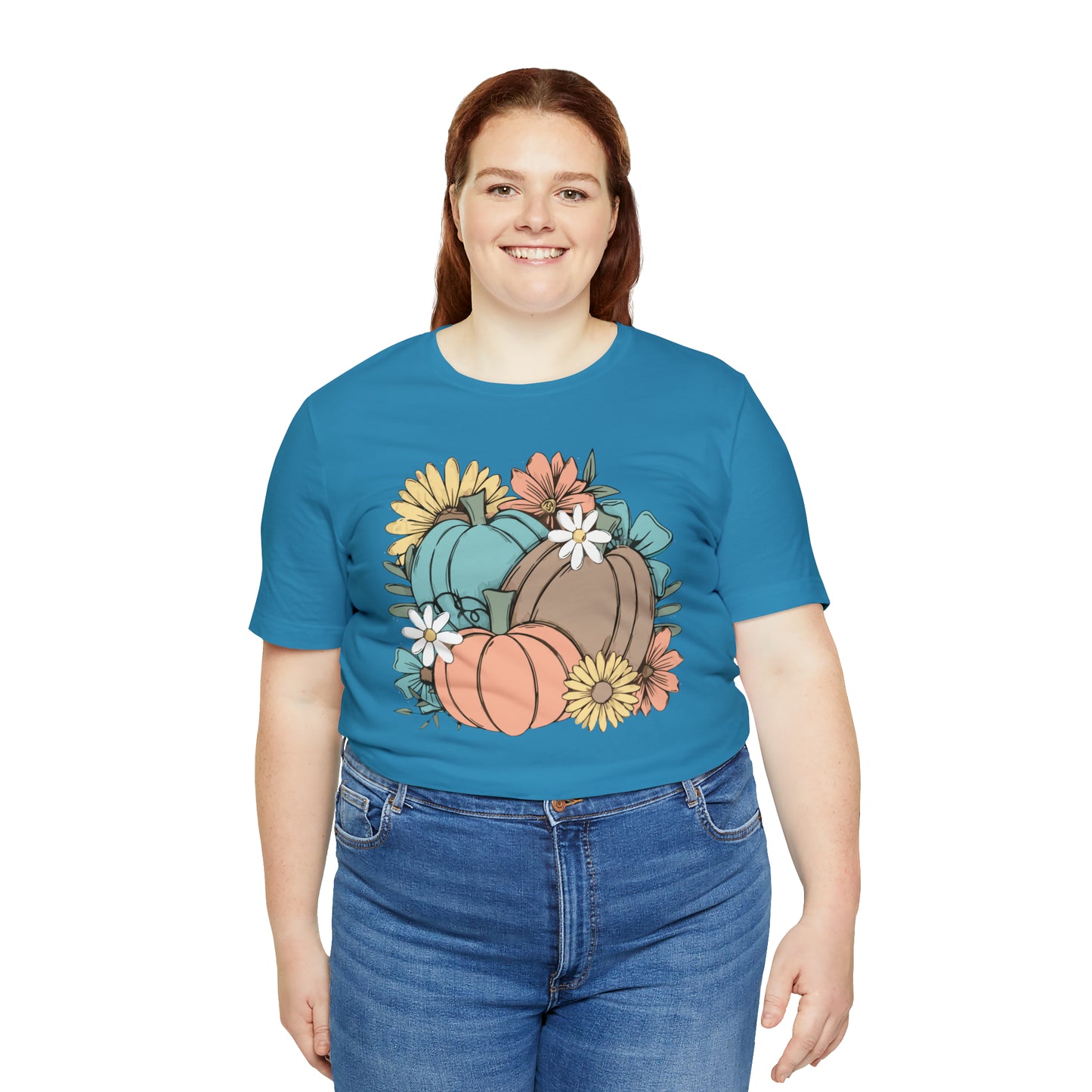 Fall Pumpkin Unisex Jersey Short Sleeve Tee