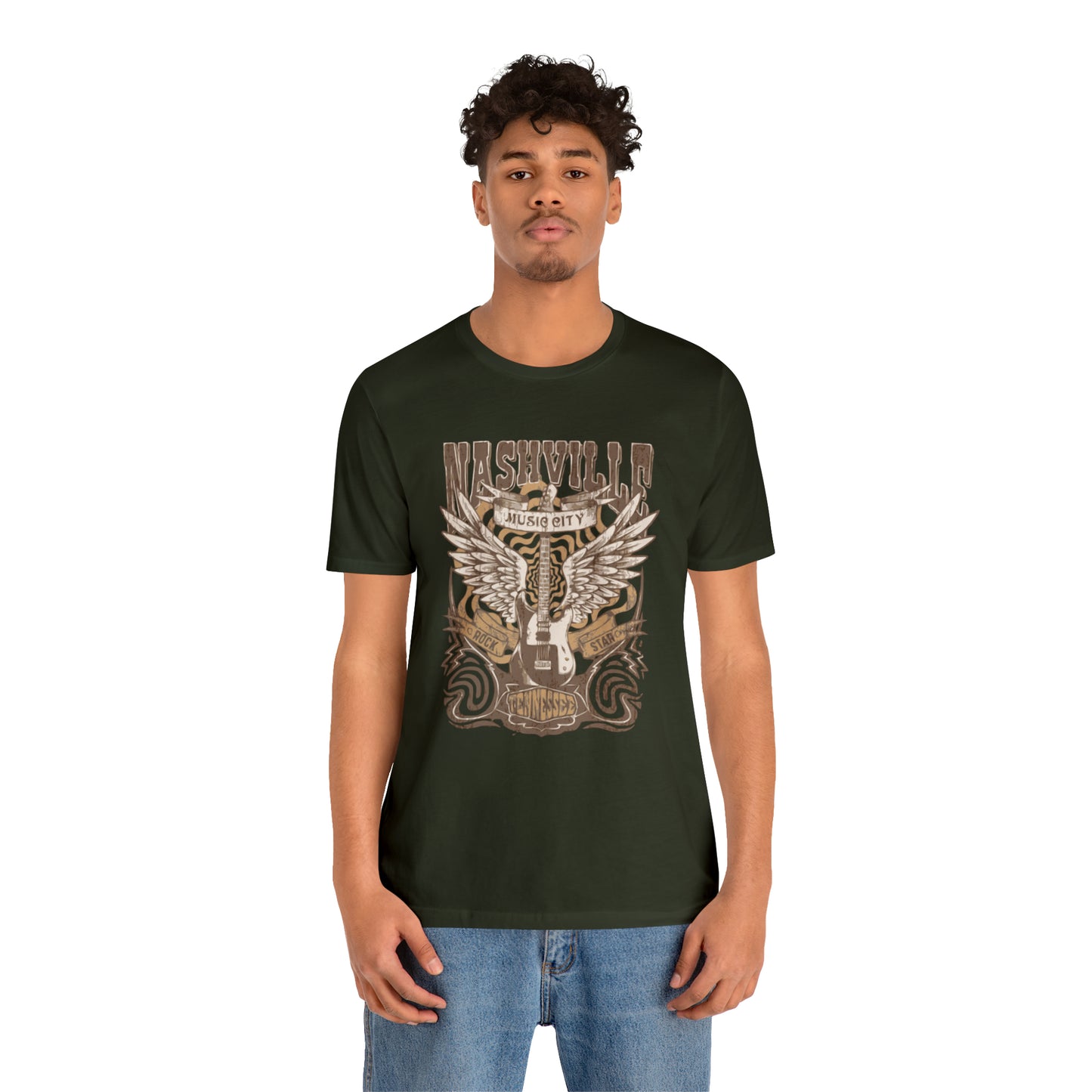 Nashville Music City Unisex Jersey Short Sleeve Tee