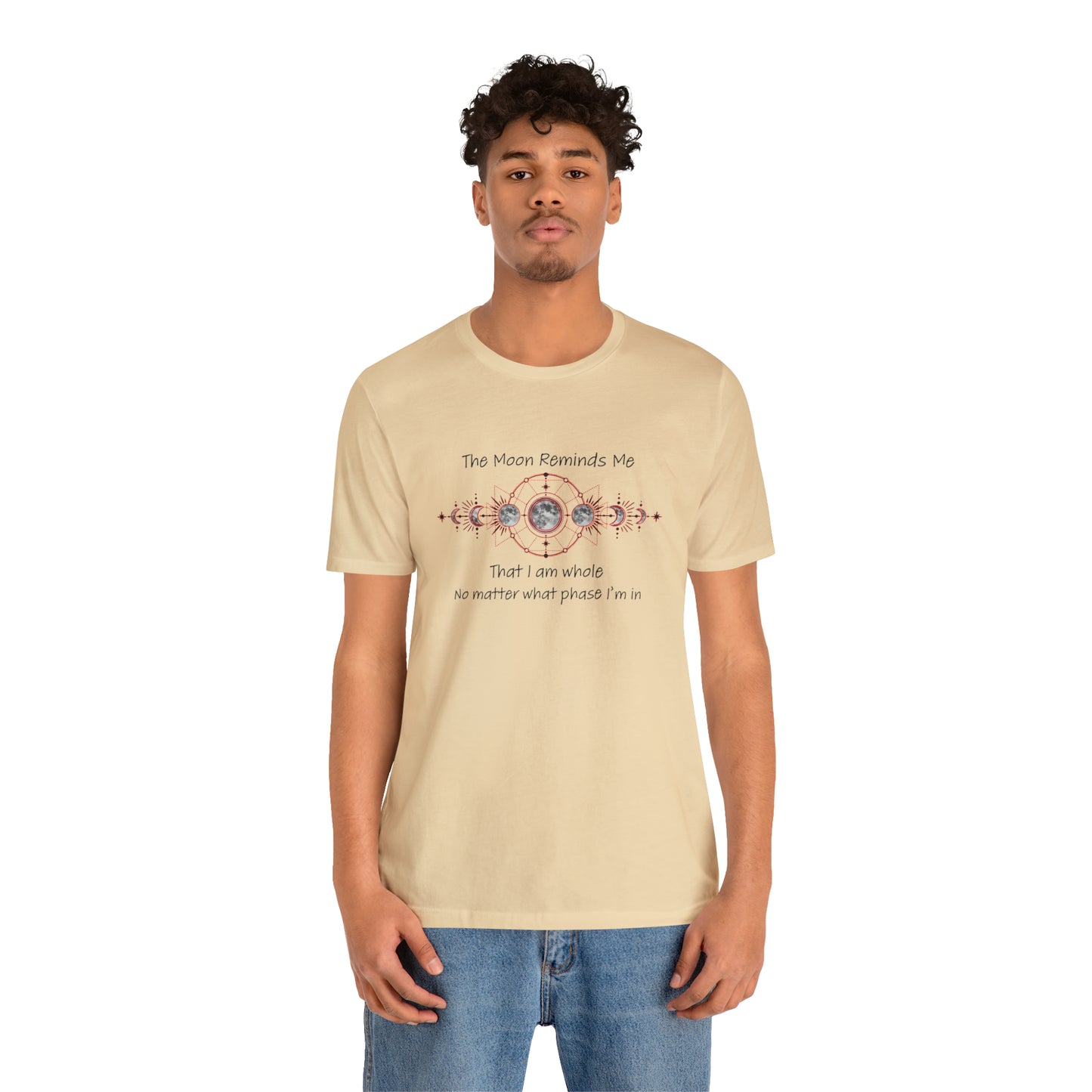 Moon Phase Inspirational Unisex Jersey Short Sleeve Tee
