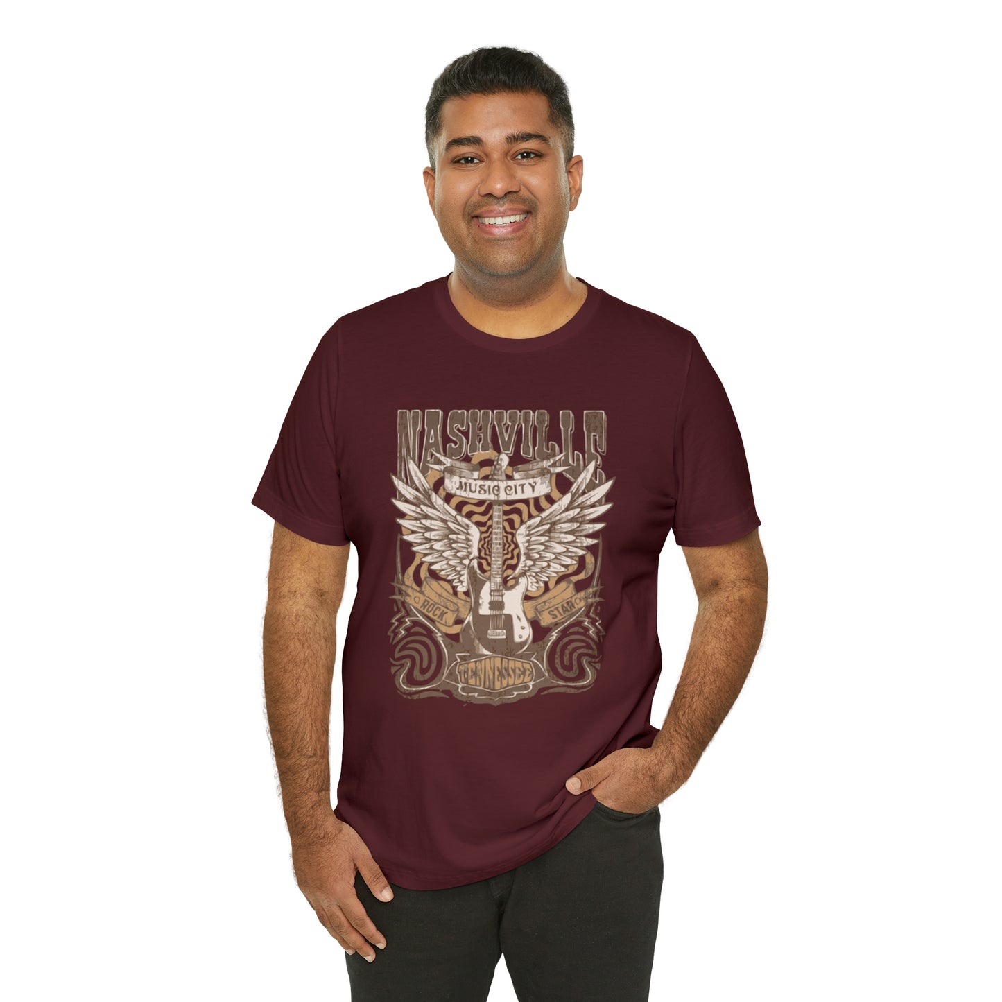 Nashville Music City Unisex Jersey Short Sleeve Tee