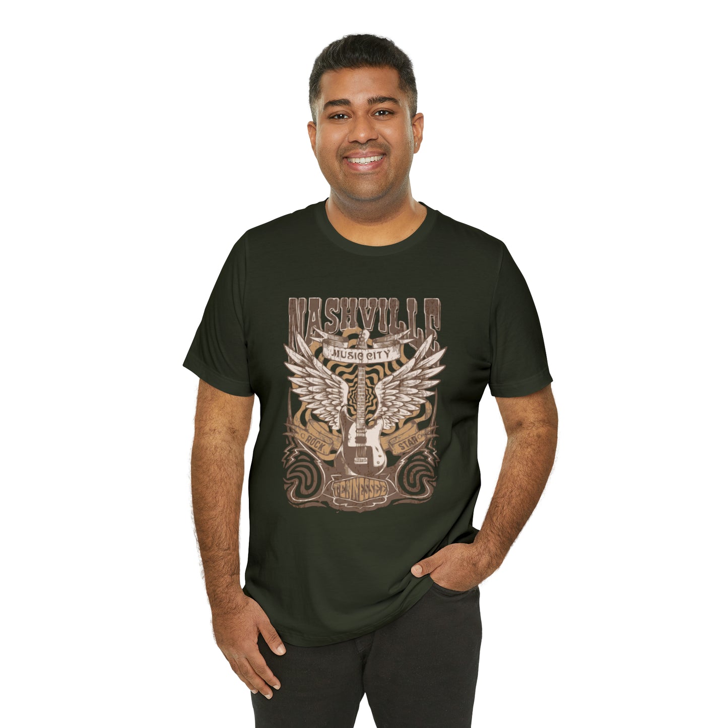Nashville Music City Unisex Jersey Short Sleeve Tee