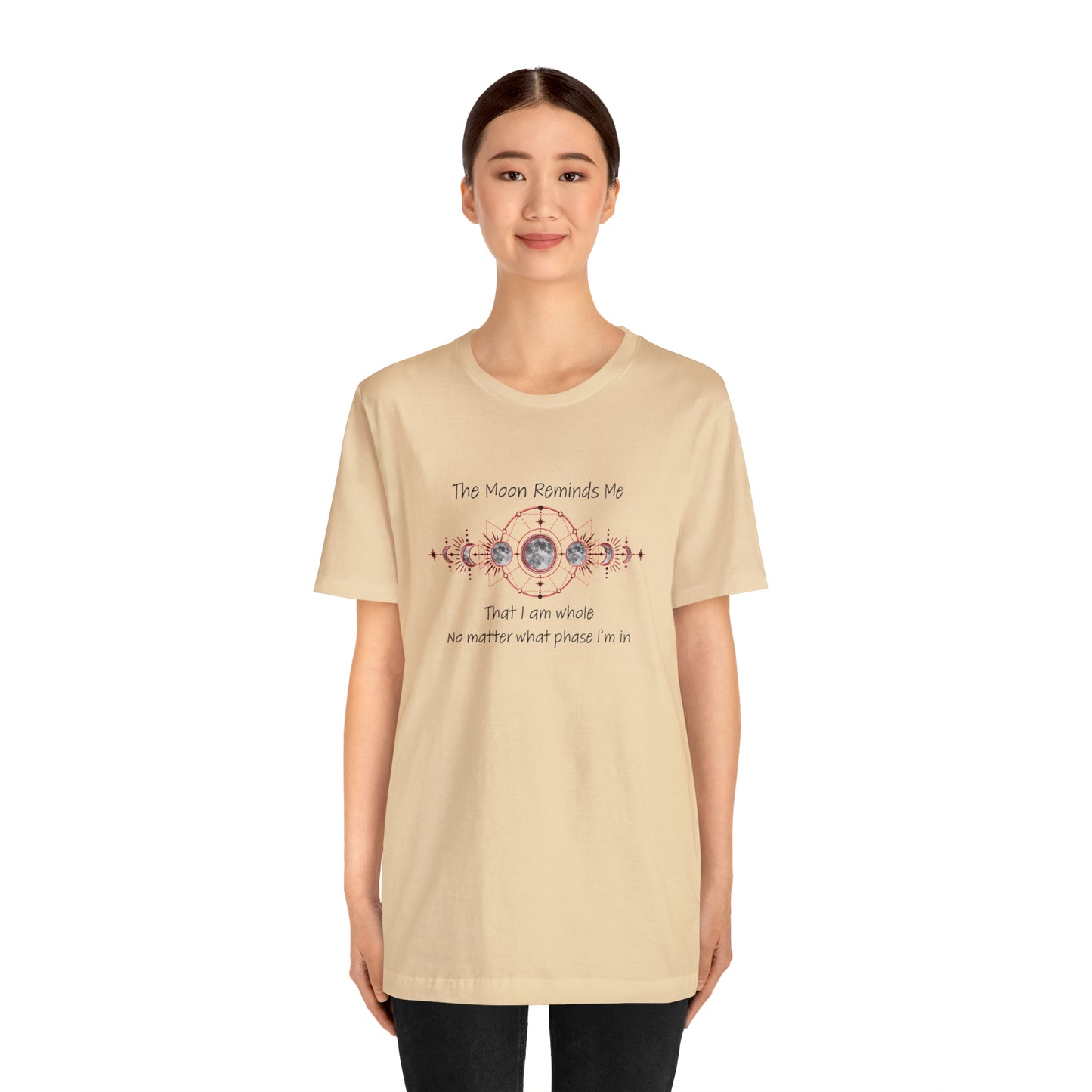 Moon Phase Inspirational Unisex Jersey Short Sleeve Tee