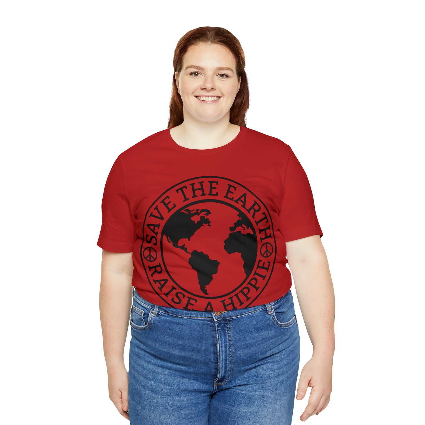 Save the Earth - Raise a Hippie Unisex Jersey Short Sleeve Tee