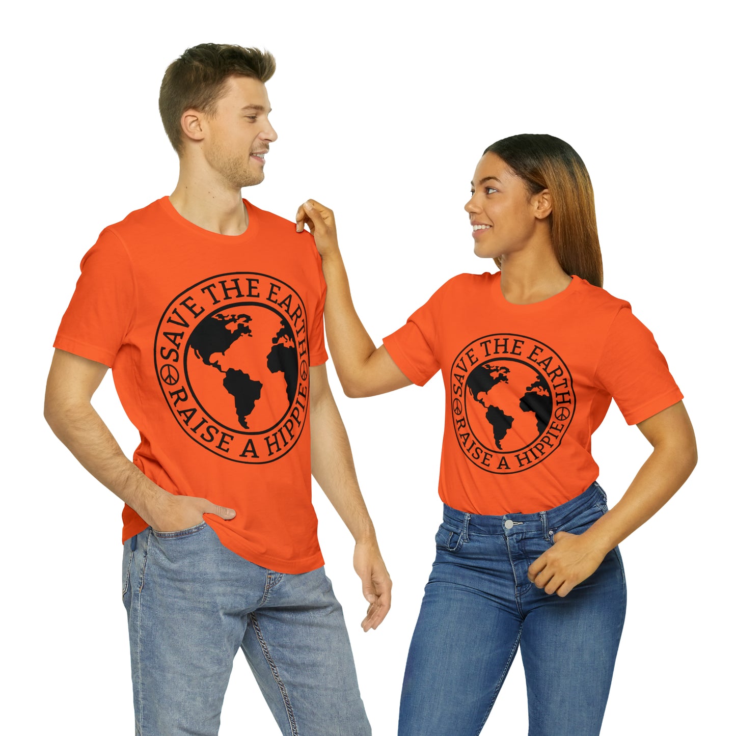 Save the Earth - Raise a Hippie Unisex Jersey Short Sleeve Tee