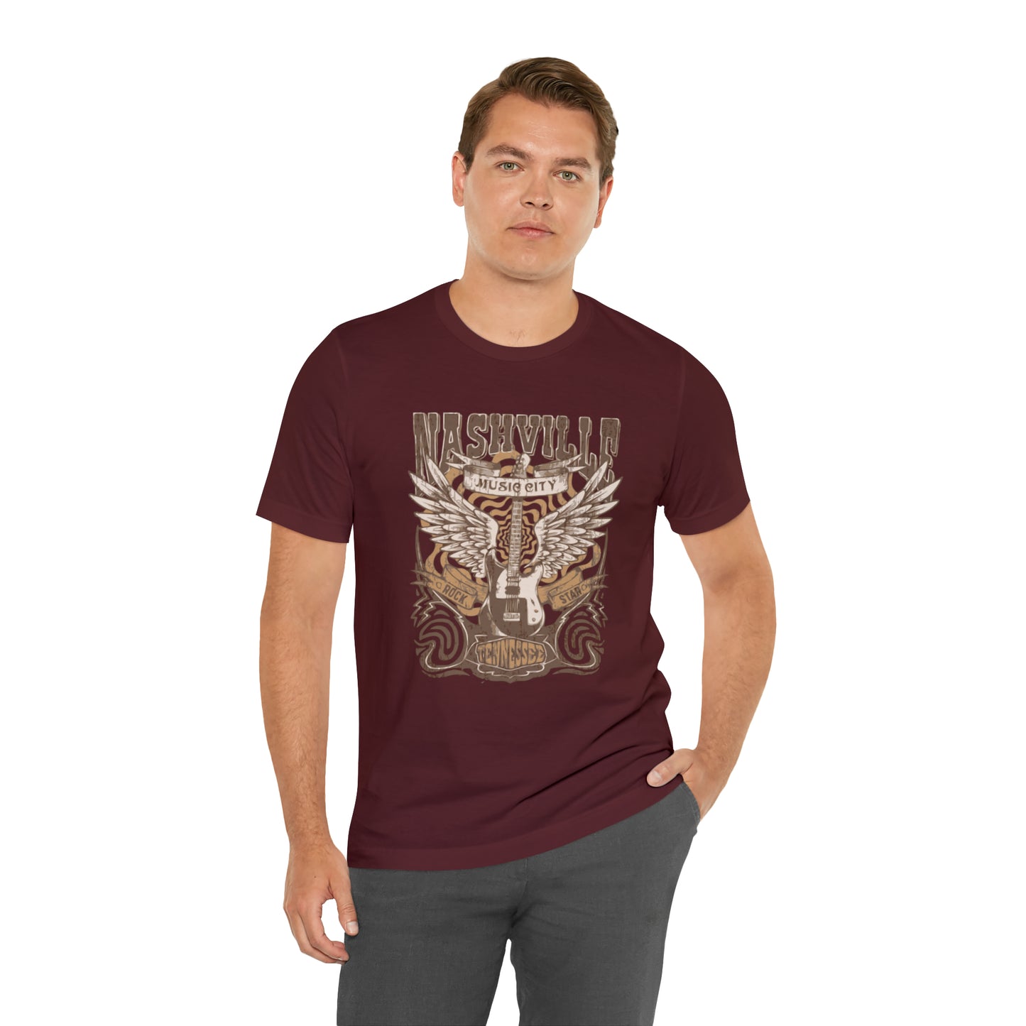 Nashville Music City Unisex Jersey Short Sleeve Tee