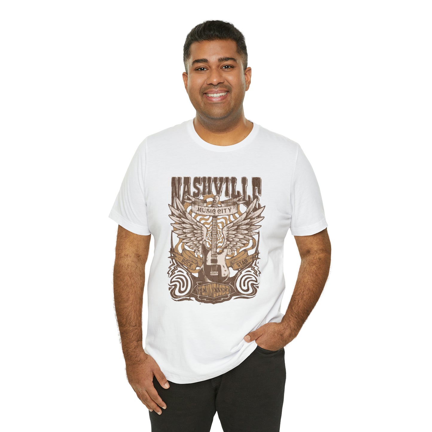 Nashville Music City Unisex Jersey Short Sleeve Tee