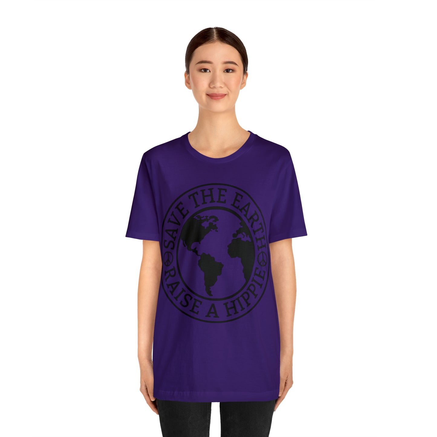 Save the Earth - Raise a Hippie Unisex Jersey Short Sleeve Tee