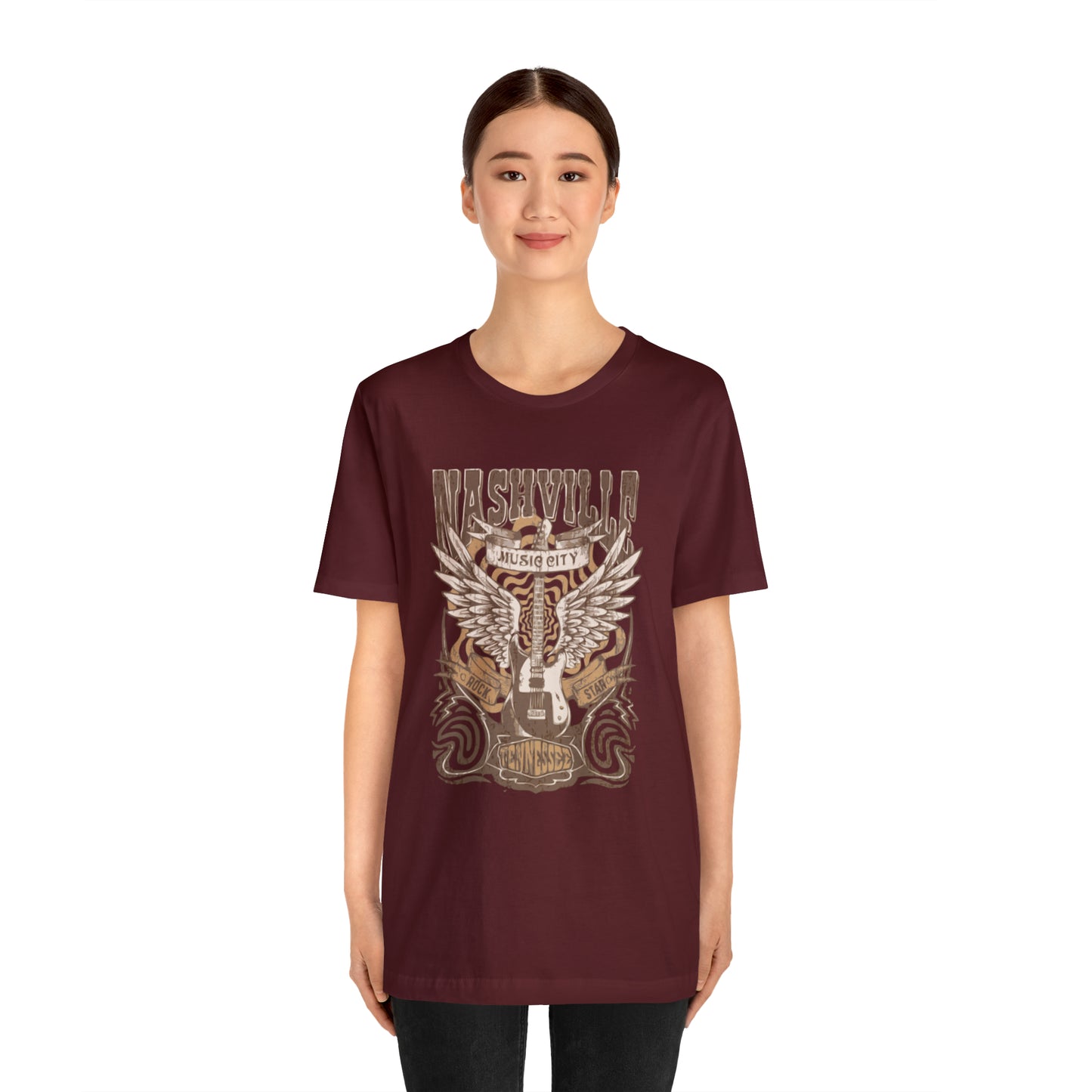 Nashville Music City Unisex Jersey Short Sleeve Tee