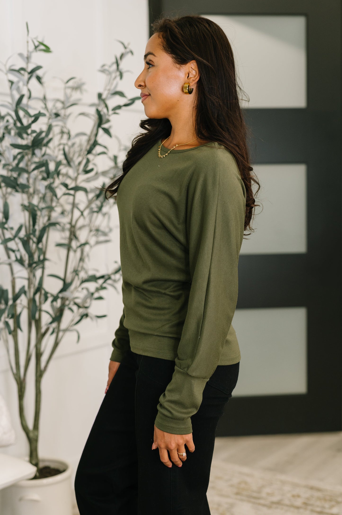 Dinner Plans Dolman Long Sleeve
