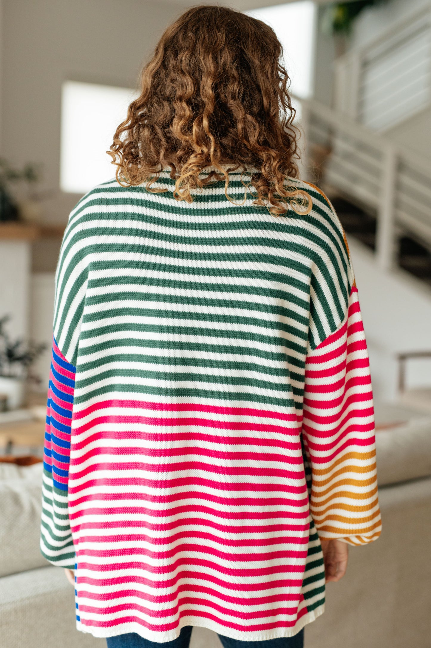 Marquee Lights Striped Cardigan